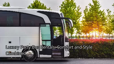 Luxury Party Bus Rentals: Comfort and Style Combined