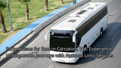 Party Busses for Rent in Carnation, WA: Experience Unforgettable Journeys with National Limo Services