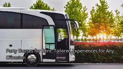 Party Busses for Rent: Tailored Experiences for Any Occasion